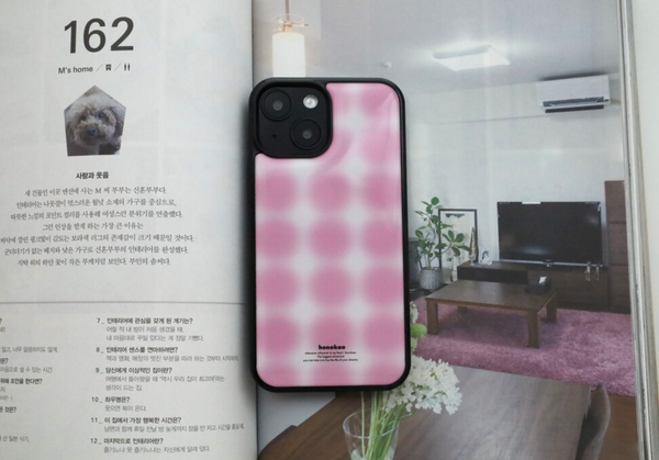 [honokaa] PINK SPREAD Epoxy Phone Case