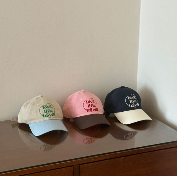 [MAZZZZY] Love, Life, Travel Cap