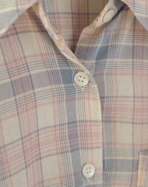 [98°C] Pastel Checkered Shirt