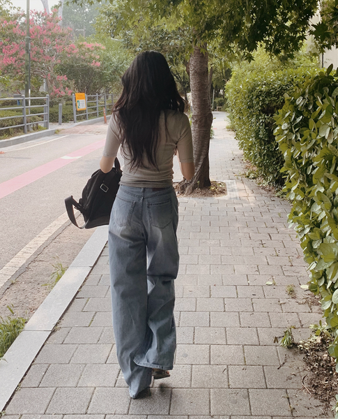 [SLOWAND] # SLOWMADE Summer Wide Denim Pants