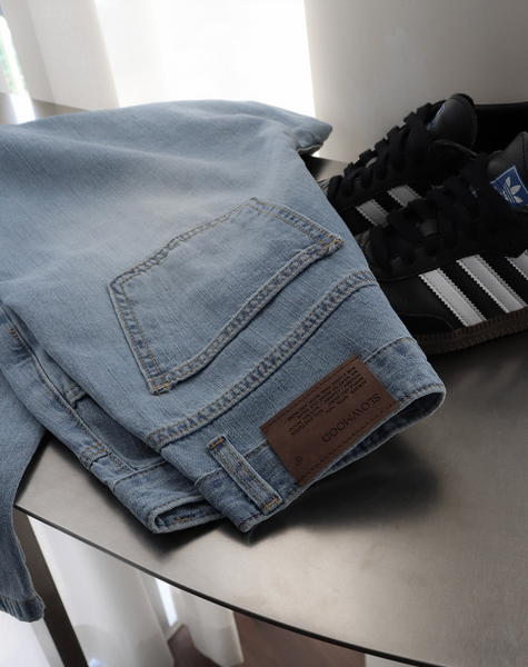 [SLOWAND] # SLOWMADE Summer Wide Denim Pants