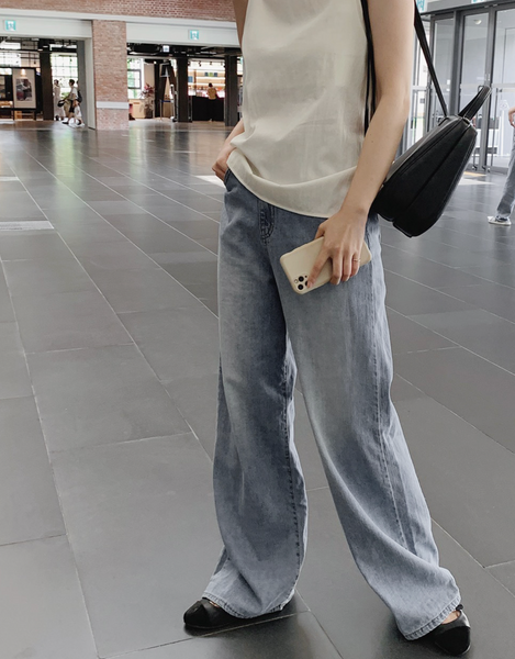 [SLOWAND] # SLOWMADE Summer Wide Denim Pants