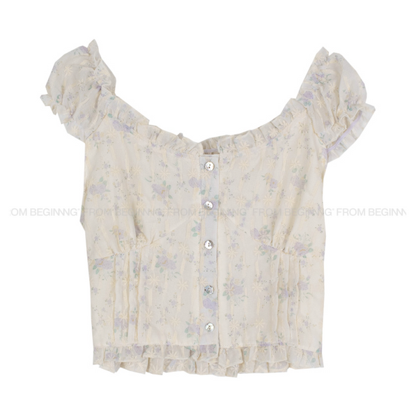 [FROM BEGINNING] Frill Lace Blouse