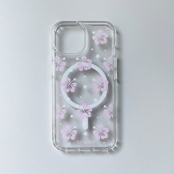 [Kim cupid] Hawaiian Angel (Pink) Jelly Hard Case / MagSafe Case