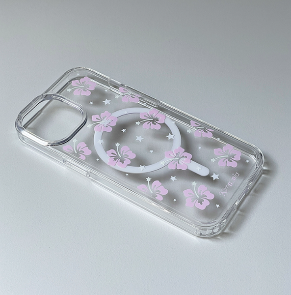 [Kim cupid] Hawaiian Angel (Pink) Jelly Hard Case / MagSafe Case