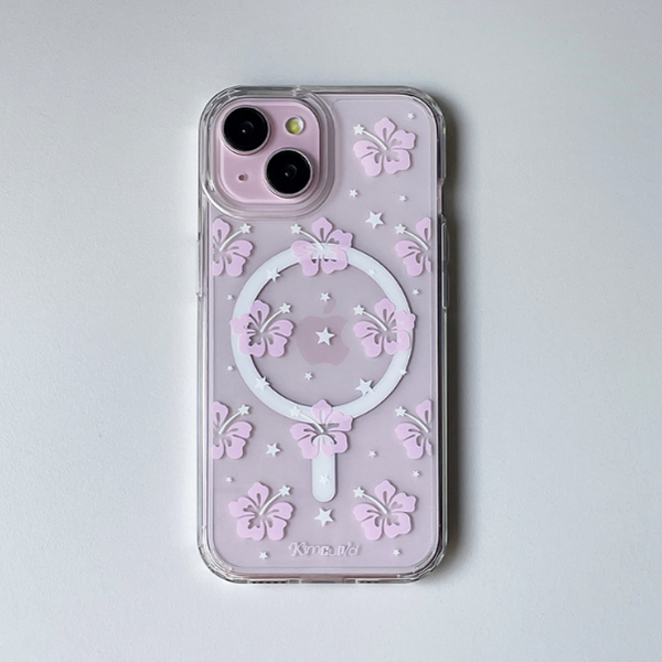 [Kim cupid] Hawaiian Angel (Pink) Jelly Hard Case / MagSafe Case