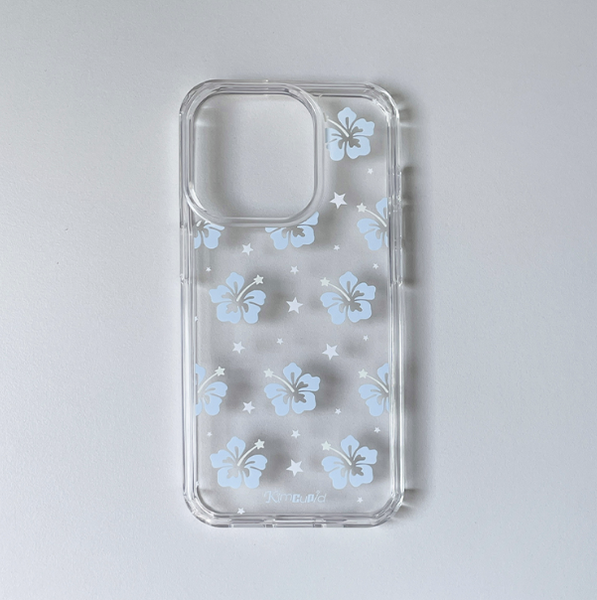 [Kim cupid] Hawaiian Angel (Blue) Jelly Hard Case / MagSafe Case