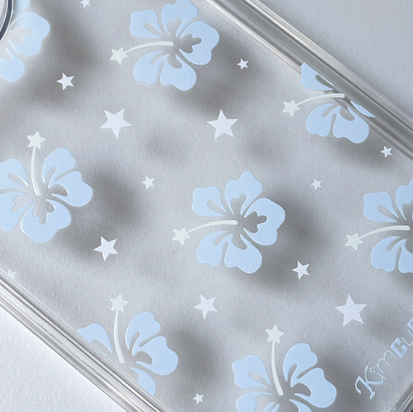 [Kim cupid] Hawaiian Angel (Blue) Jelly Hard Case / MagSafe Case