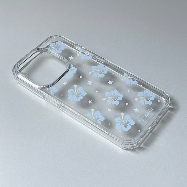 [Kim cupid] Hawaiian Angel (Blue) Jelly Hard Case / MagSafe Case