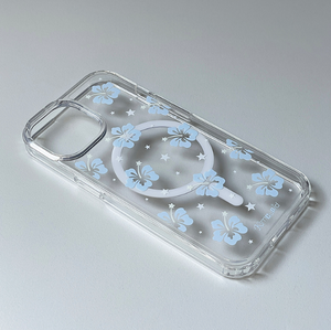 [Kim cupid] Hawaiian Angel (Blue) Jelly Hard Case / MagSafe Case