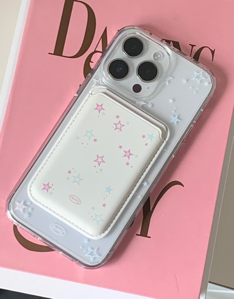 [OLIVET] Star Light Pattern Clear Phone Case / MagSafe Phone Case