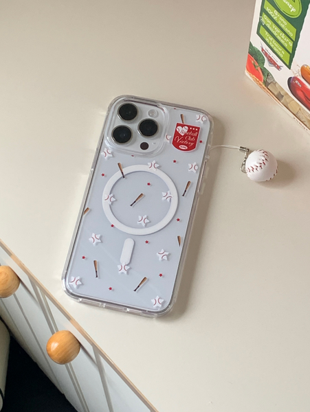 [OLIVET] Baseball Club Victory Clear Phone Case / MagSafe Phone Case