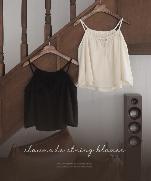 [SLOWAND] #SLOWMADE KITZENE Sleeveless Blouse