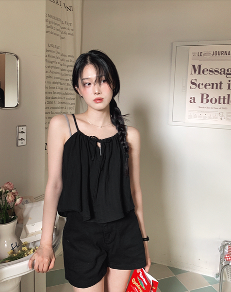 [SLOWAND] #SLOWMADE KITZENE Sleeveless Blouse