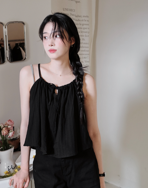 [SLOWAND] #SLOWMADE KITZENE Sleeveless Blouse