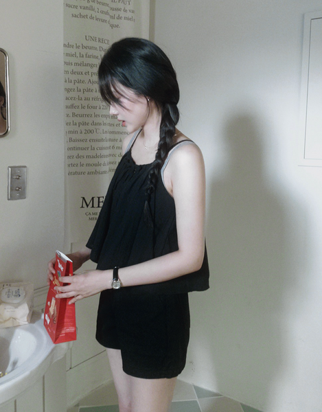 [SLOWAND] #SLOWMADE KITZENE Sleeveless Blouse