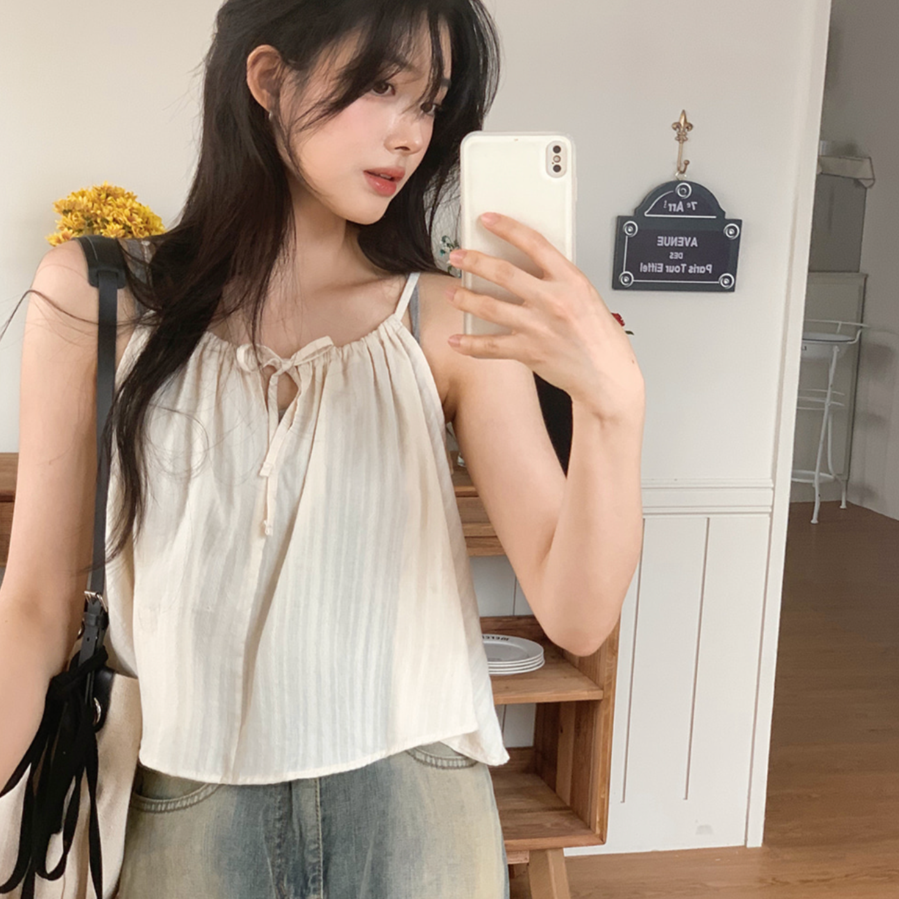 [SLOWAND] #SLOWMADE KITZENE Sleeveless Blouse