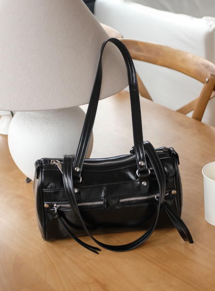 [98°C] Coaster Zipper Shoulder Bag