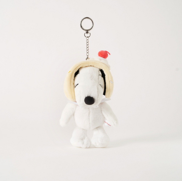 [Peanuts] Snoopy Vanilla Ice-cream Doll Keyring 16cm