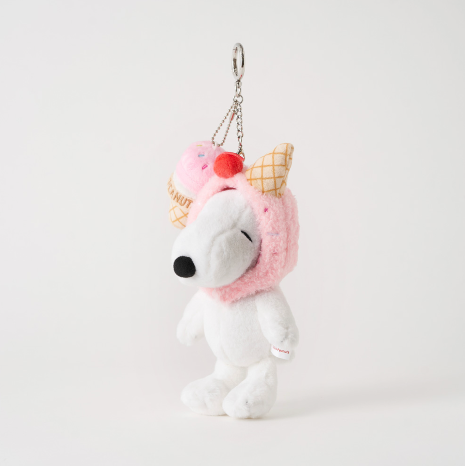 [Peanuts] Snoopy Strawberry Ice-cream Doll Keyring 16cm