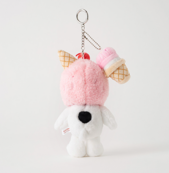 [Peanuts] Snoopy Strawberry Ice-cream Doll Keyring 16cm