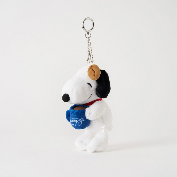 [Peanuts] Snoopy Coffee Time Doll Keyring 16cm