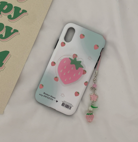 [second boutique] Fruit Fruit Pink Berry Hard Case