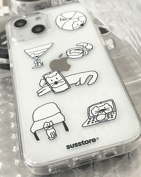 [SUSSTORE] 2탄 왜곡된 매옹이 Jelly Hard Case