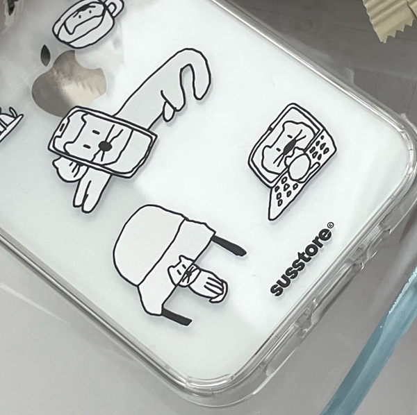 [SUSSTORE] 2탄 왜곡된 매옹이 Jelly Hard Case