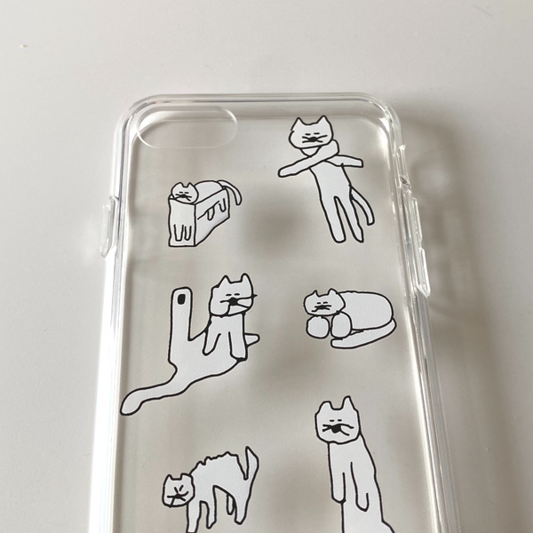 [SUSSTORE] 하찮은 그림판 매옹이 Jelly Hard Case