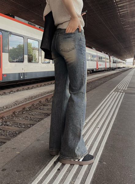 [SLOWAND] # SLOWMADE Our Mute Semi-Bootcut Denim Pants