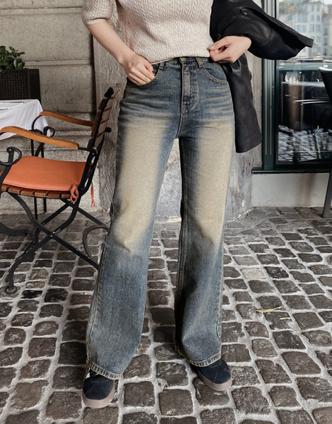 [SLOWAND] # SLOWMADE Our Mute Semi-Bootcut Denim Pants