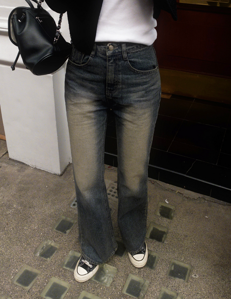 [SLOWAND] # SLOWMADE Our Mute Semi-Bootcut Denim Pants