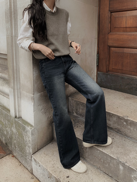 [SLOWAND] # SLOWMADE Our Mute Semi-Bootcut Denim Pants