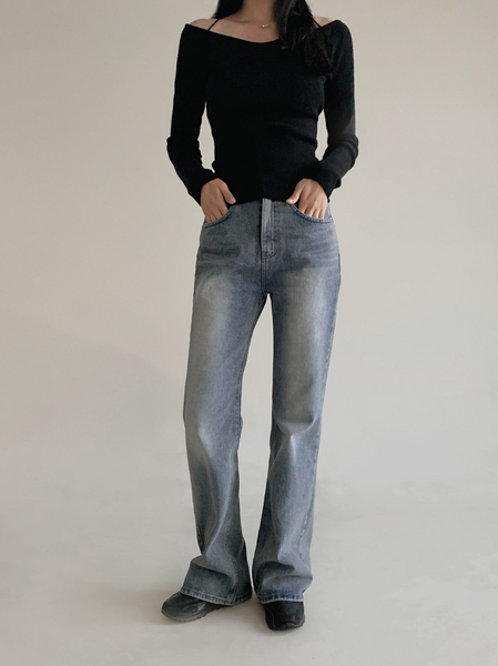 [SLOWAND] # SLOWMADE Our Mute Semi-Bootcut Denim Pants