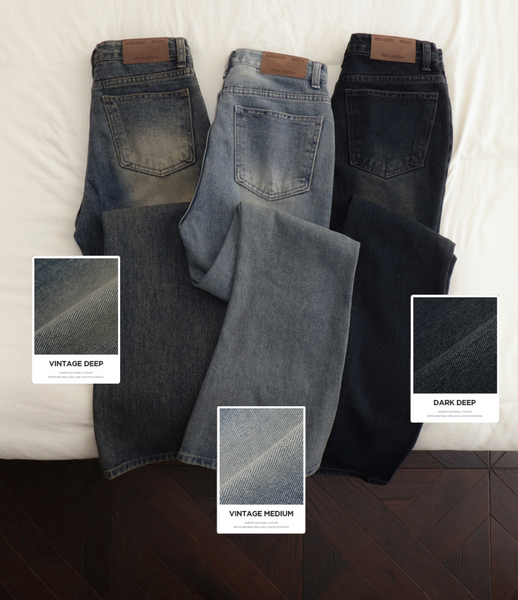 [SLOWAND] # SLOWMADE Our Mute Semi-Bootcut Denim Pants