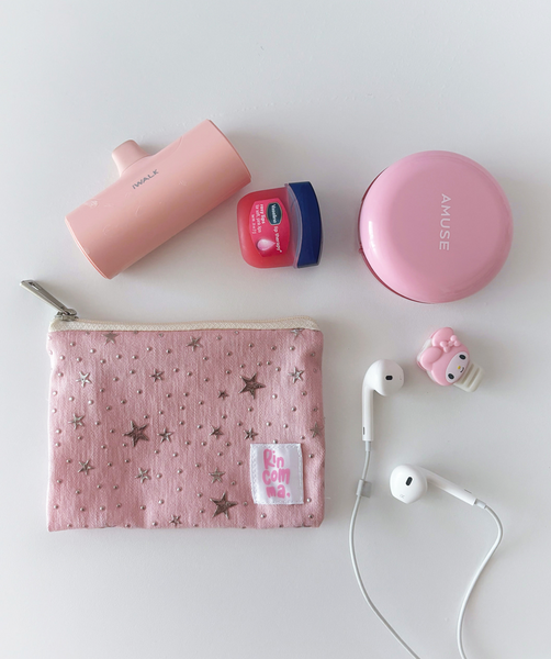 [rincomma] Twinkle Mini Pouch (Indie Pink)