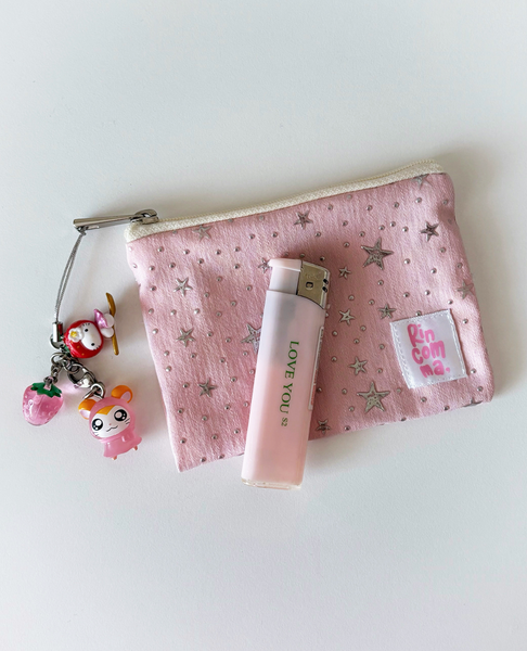 [rincomma] Twinkle Mini Pouch (Indie Pink)