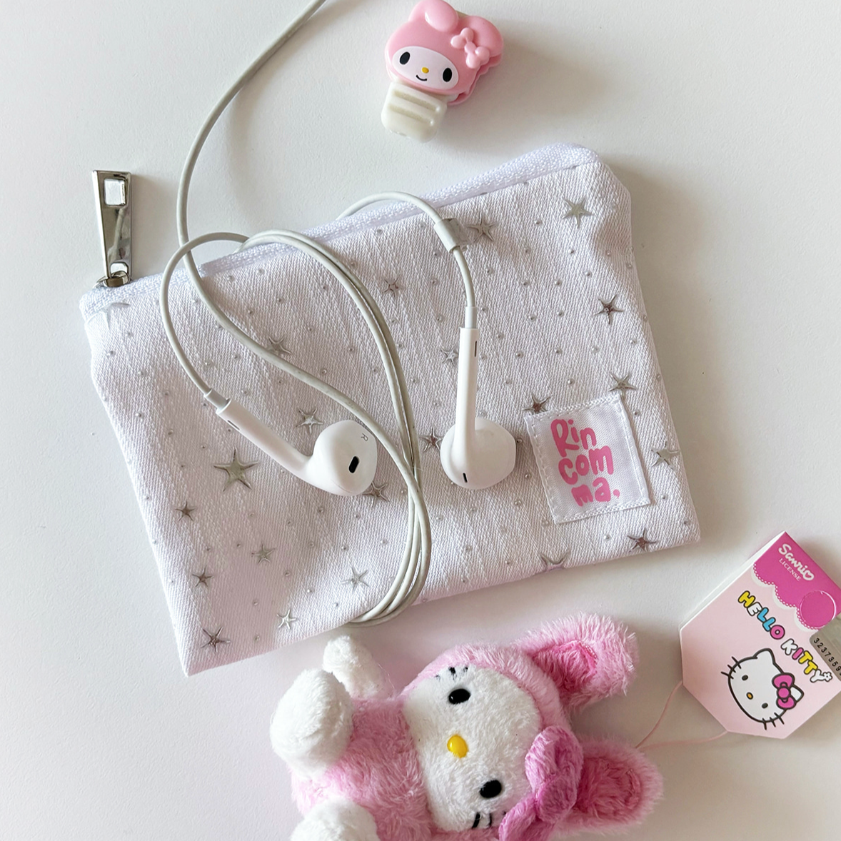 [rincomma] Twinkle Mini Pouch (White)