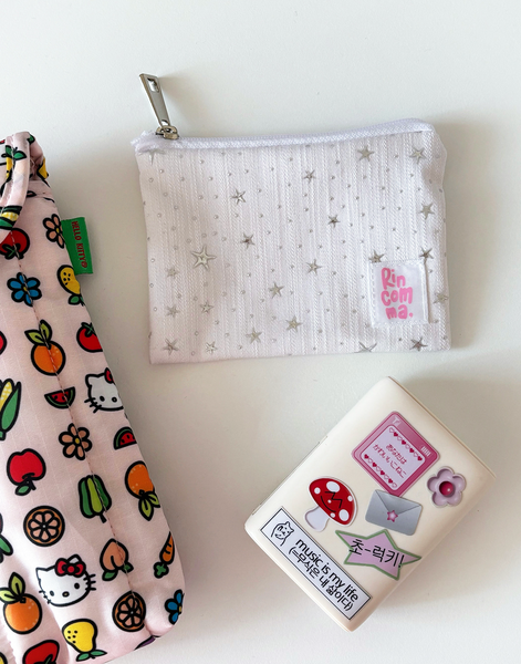 [rincomma] Twinkle Mini Pouch (White)