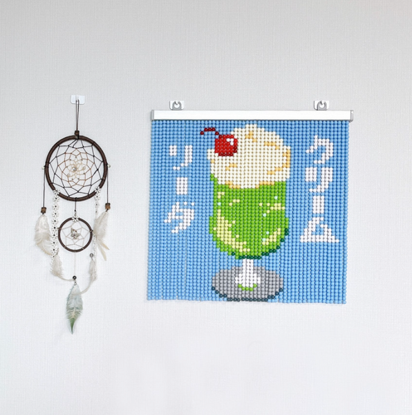 Melon Soda Beaded Curtain 41cm DIY Set