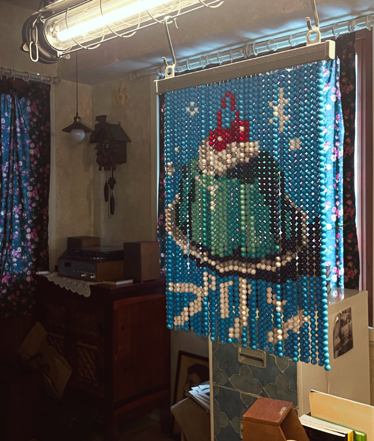 Blue Pudding Beaded Curtain 30.5cm DIY Set – Ohue