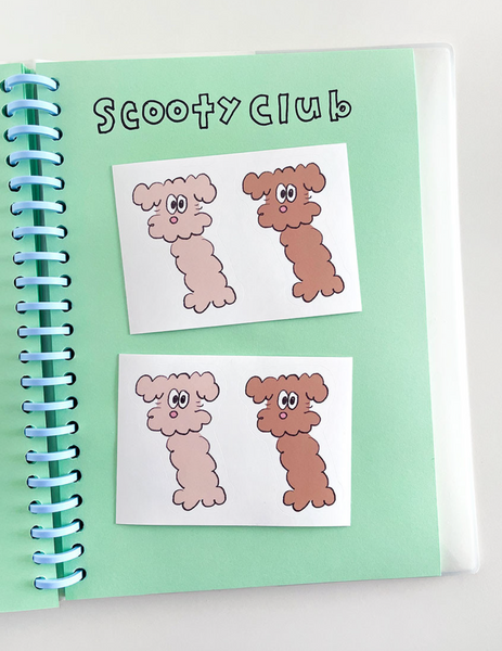 [scooty studio] Scooty Club Sticker 01