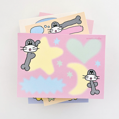 [scooty studio] Freddy Memo Pad