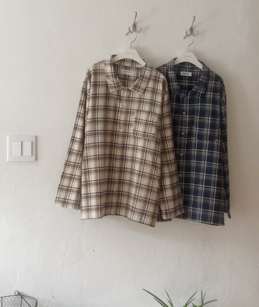 [Juuneedu] Bread Tartan Check Couple Pyjamas Set