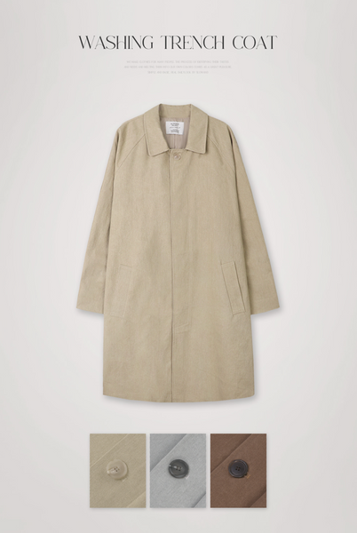 [SLOWAND] # SLOWMADE Premium Washing Trench Coat