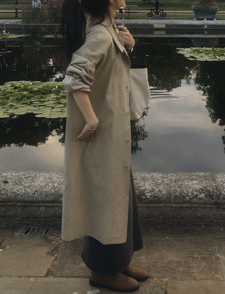 [SLOWAND] # SLOWMADE Premium Washing Trench Coat