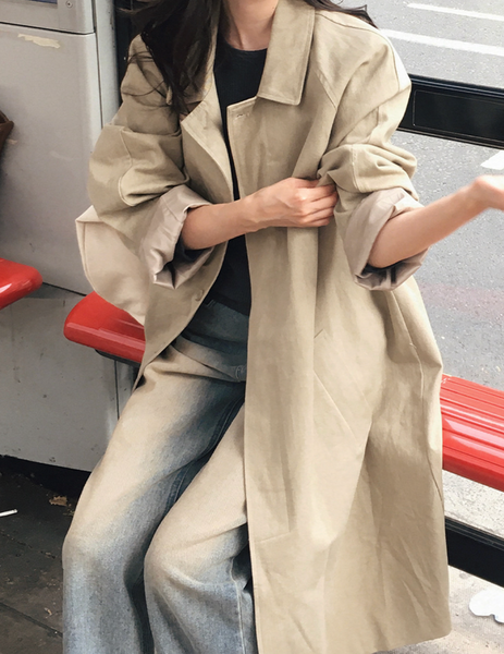 [SLOWAND] # SLOWMADE Premium Washing Trench Coat