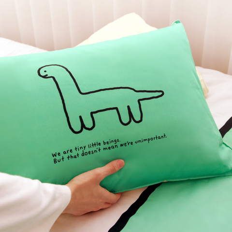 [JOGUMAN STORE] Pure Cotton Pillow Cover (Line / Basic) 40x60 cm