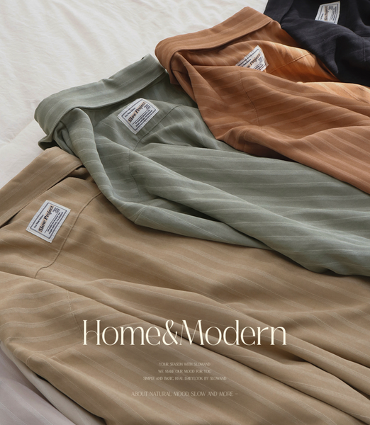 [SLOWAND] # SLOWMADE Cottage Home & Modern Label Shirt